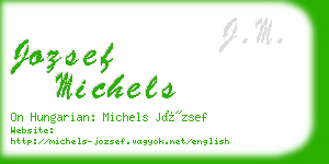 jozsef michels business card